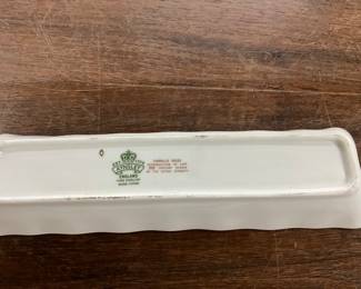 Aynsley England Bone China Famille Rose Pen Tray Trinket/Candy Dish