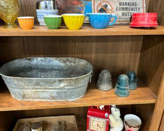 Galvanized Steel Tub - Glass Insulators