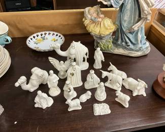 White Porcelain Nativity Set
