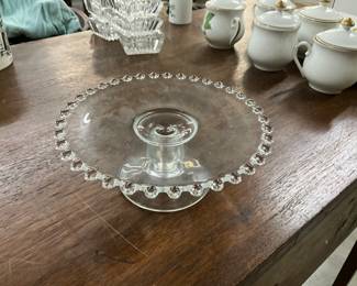 Imperial Glass Candlewick Cake Stand