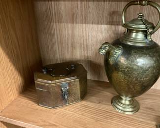 Brass Trinket Box - Brass Urn