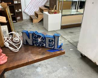 NOEL Shelf Sign