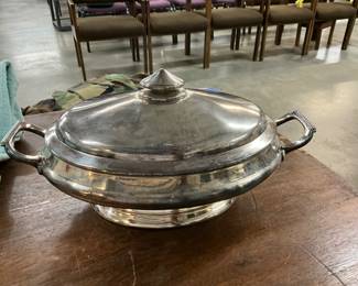 Silver Plated Serving Dish w/Lid