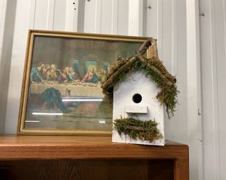 Framed "Last Supper" - Wood Bird House
