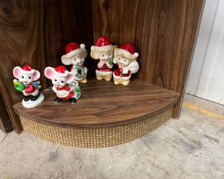 Christmas Mouse Figurines