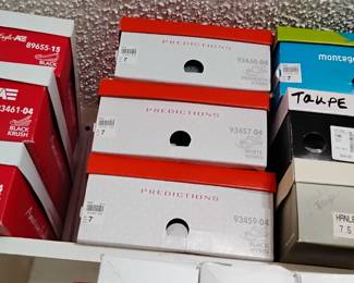 Over 50 pairs of designer shoes mostly size 7.5. Most are new or little worn.