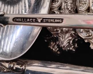 Sterling Set by Wallace. 210 Pieces weighing around 150 To (Troy Oz)