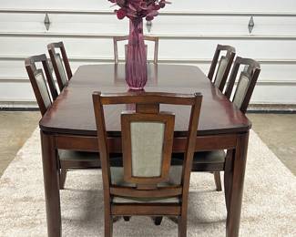 Beautiful Boulevard Dinning Table W/ 8 Chairs & Leaf