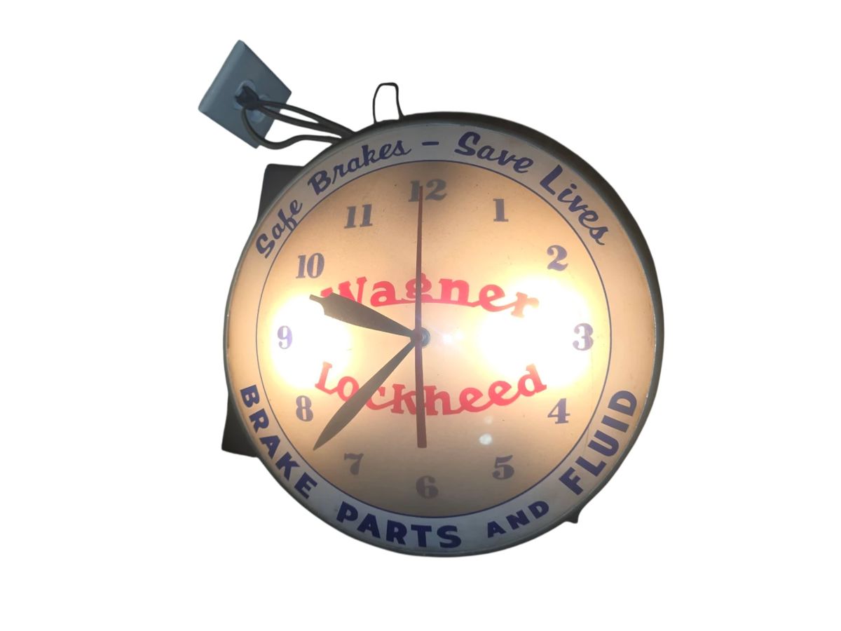 Glass face Wagner Lockheed clock
