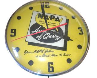 Napa glass clock