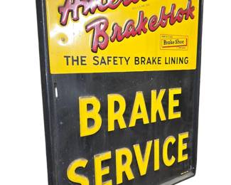 American Brakeblok service metal sign