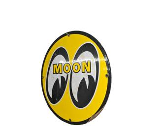 Moon Porcelain 12 inch sign