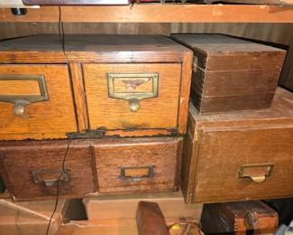 Early Oak card files