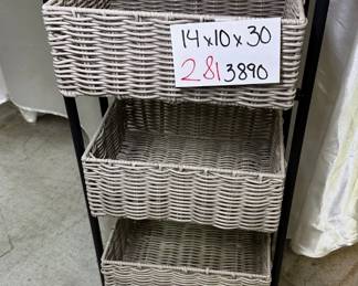 Wicker Storage Shelfing 