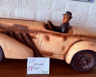 Wood Carved Car