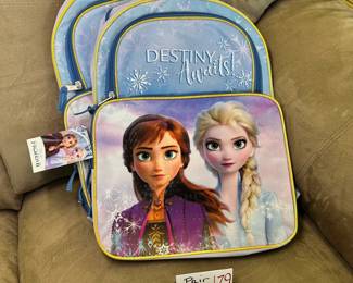 2 Elsa and Anna Backpacks 
