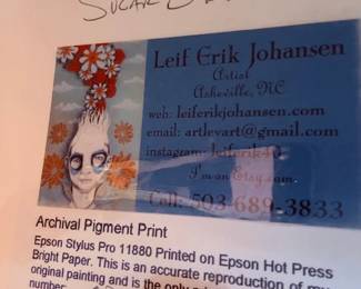 Sugar Skull Signed Leif Erik
