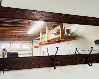 Mirrored Coat Rack