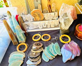 Mineral Slice Wind Chimes