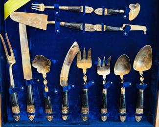 Close-up of Saigon Serving Pieces