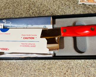 Large Red Cutco Knife in Box