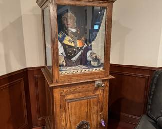 Coin operated fortune teller machine