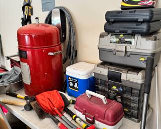 Fishing gear, tackle box