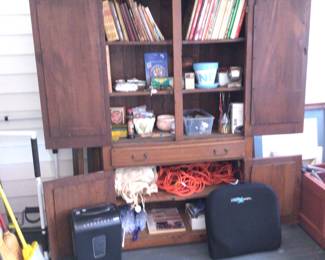 Antique handcrafted cupboard