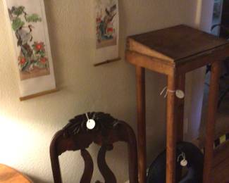 Vintage handcrafted podium