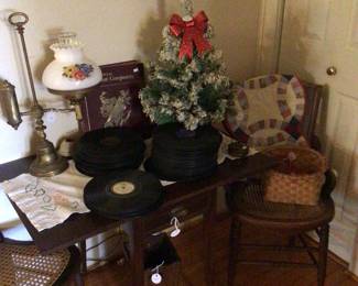 Antique drop side table