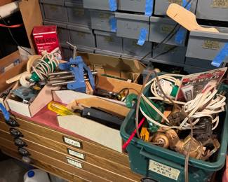 Assorted Hand Tools and Fasteners Collection
