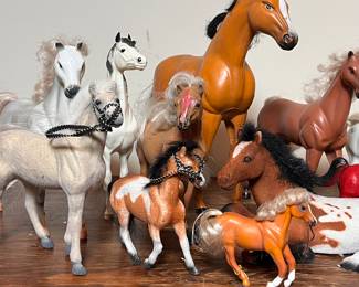 Vintage Plastic Toy Horses