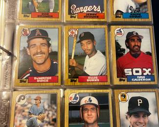 Baseball Card Collection 1987 Topps