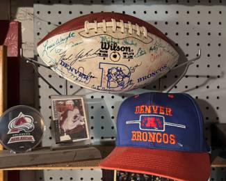 Signed 1980 Denver Broncos Football and More