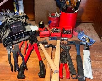 Craftsman Tools and Accessories Set with Pliers, Hammers, and Screws