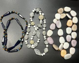 11 Pieces Stunning Multi-Strand Beaded Necklaces and Unique Pendants