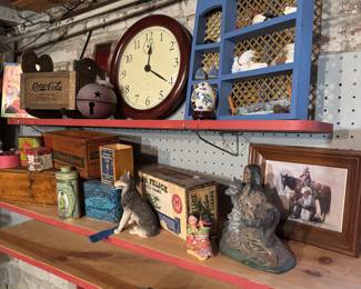 Vintage Clocks, Collectible Wooden Boxes and Miniatures