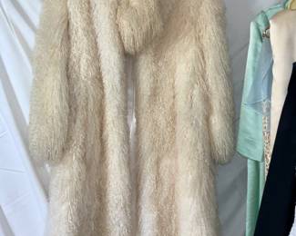 Vintage, Full Length, Fur Coat with hood