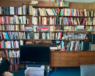 Books, Books, and more books, two rooms of books. Fiction, non fiction, Art, reference 