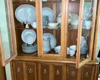 Basset, China Cabinet.  Matching Dining Room set includes Table w/6 chairs, china cabinet, bar/buffet.