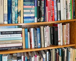 Books, Fiction, Non Fiction, Biography, Reference, Art, Coffee Table,  Two rooms full of books 