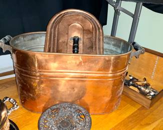 Antique, Copper Steamer w/ lid 