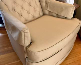 Custom upholstered, Club Chair, excellent condition, matching pair