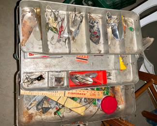 Vintage, Fishing lures, Fishing supplies, Tackle Box 