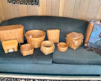 Sleeper Sofa, Longaberger Baskets 