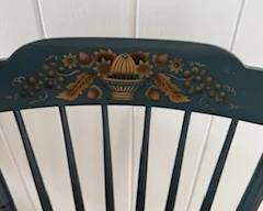 Blue Hitchcock Chair