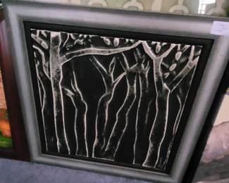 Stamped Leather - Hand Painted.