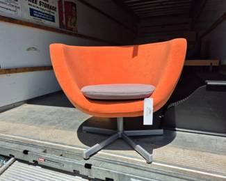 orange pod chair