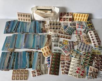 4128 Stamp Collection with Travel Lodge Postcards
