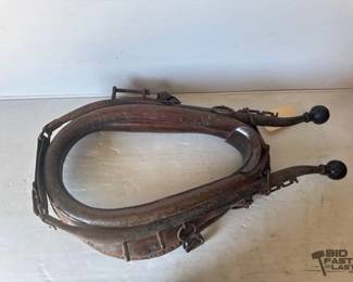 832  Antique Horse Collar Harness 
